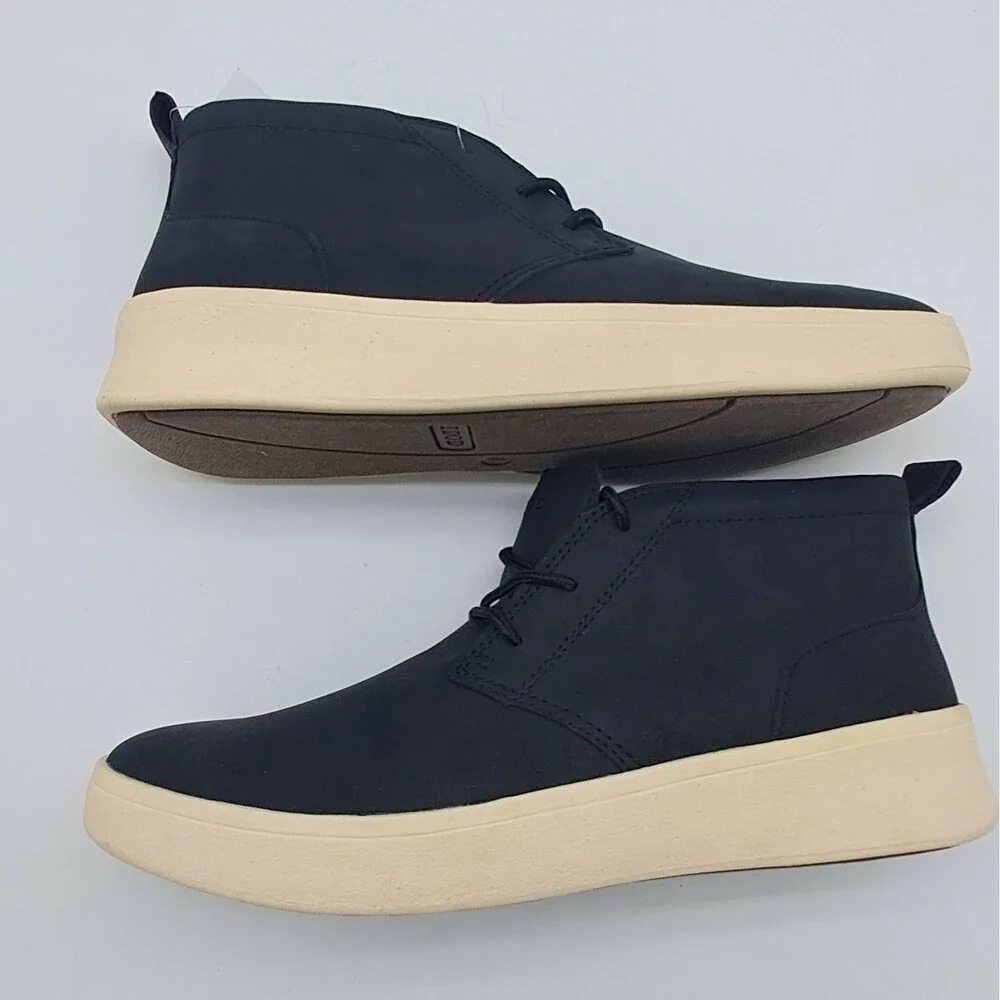 Izod Palmer Boots Men's 8 Black Chukka Memory Foam Shoes
